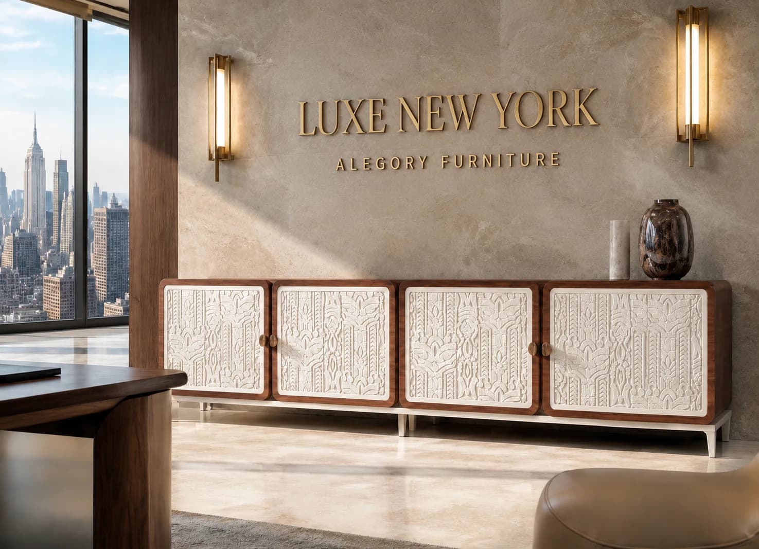 Eos en la recepción de Luxe New York