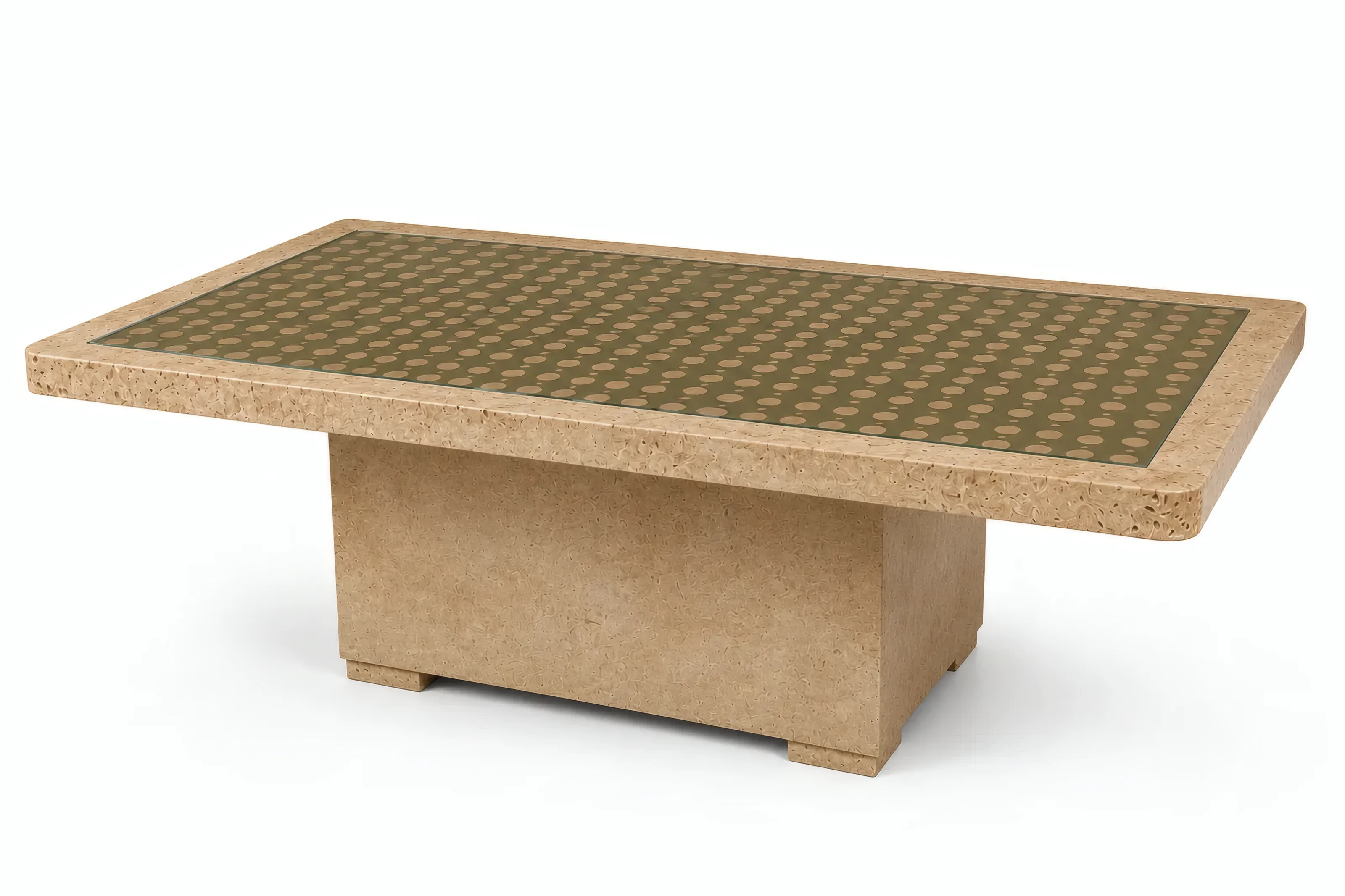 Mesa de centro Eos con tapa de rejilla
